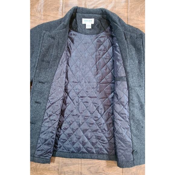 Euro Joy Women's Button Up Pea Coat Wool Blend Sz Small Jacket - Picture 6 of 6